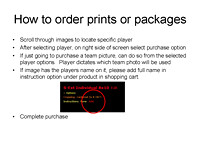 How to order prints or packages